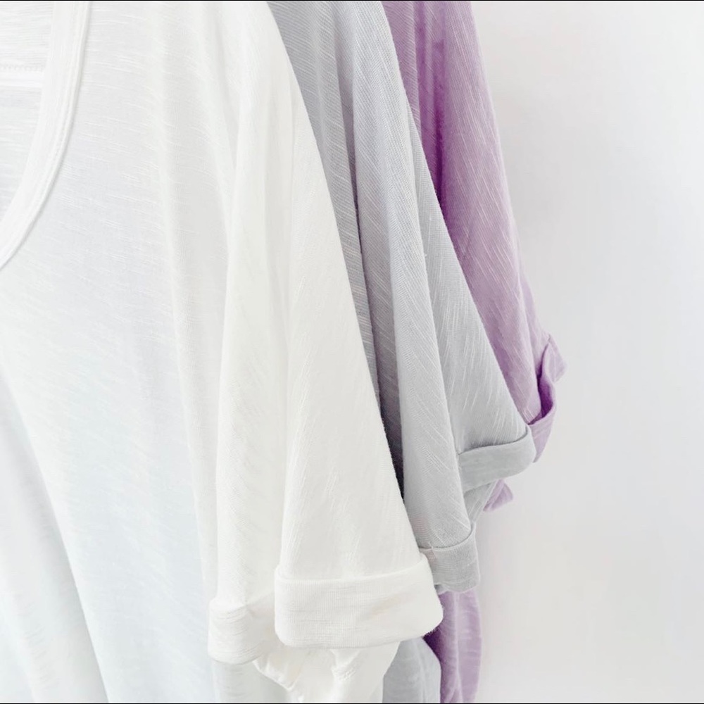 ‘Be Yourself’ Oversized Basic Tee Grey - Picture 6 of 7